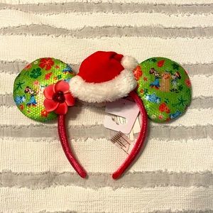 NWT Aulani Mele Kalikimaka Minnie Ears